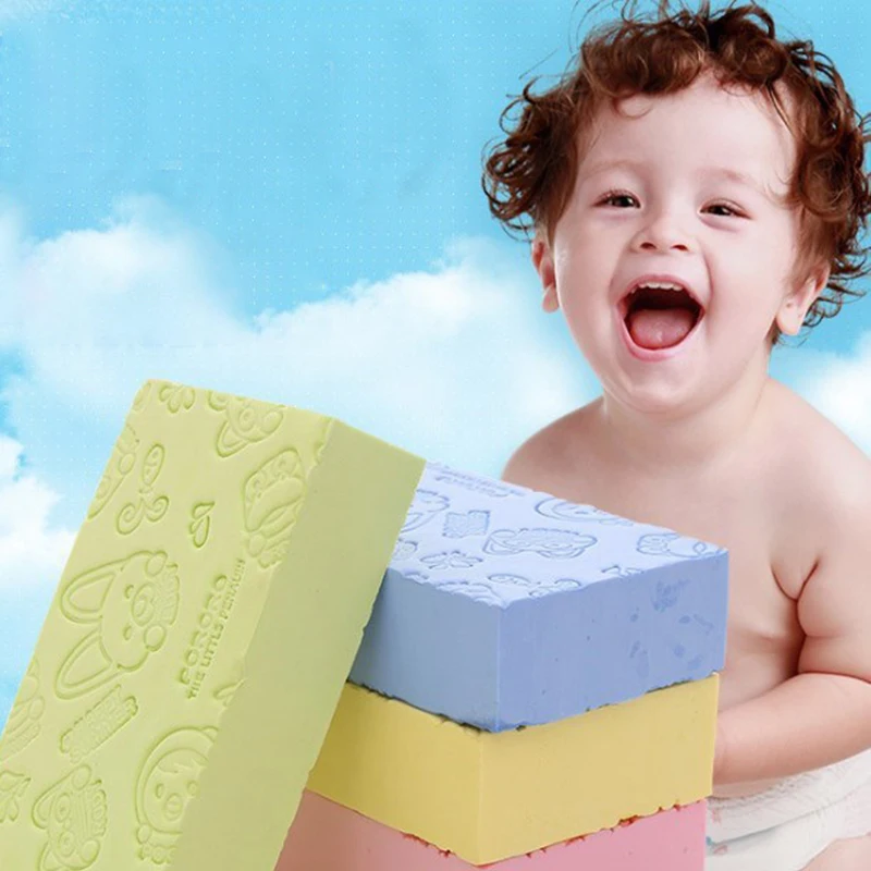 Мягкая ванна губчатая щетка Baby Shower Губка скруббер чистка лица гидромассажная