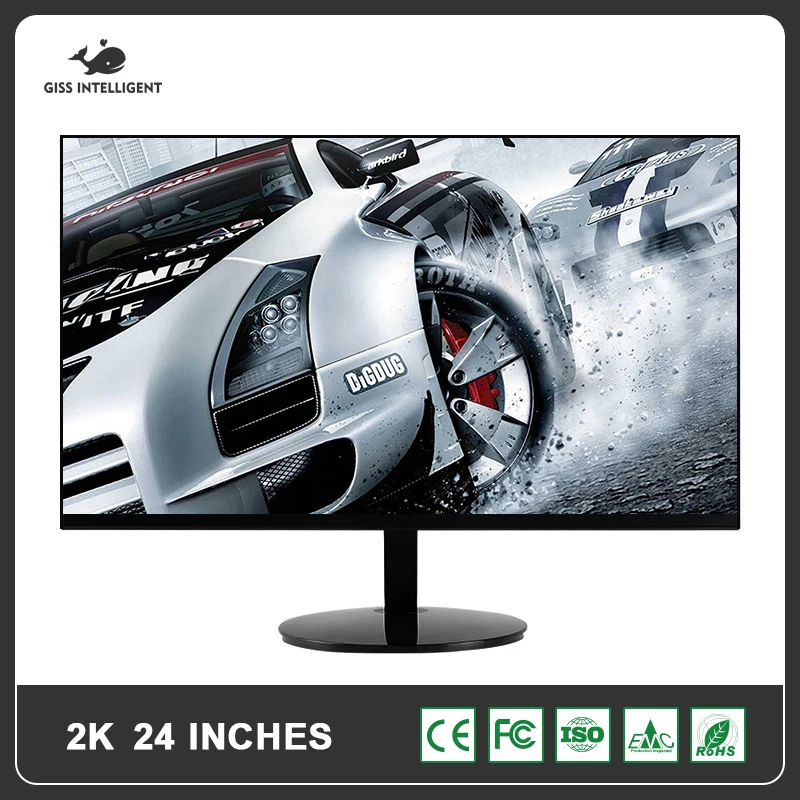 GISS IPS монитор для геймеров 2K 24 дюйма 2560*1440 ЖК-монитор ПК 4k плоский настольного