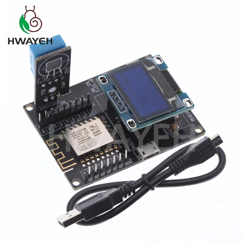 Макетная плата ESP8266 IoT + датчик влажности DHT11 органический светодиодный дисплей 0 96