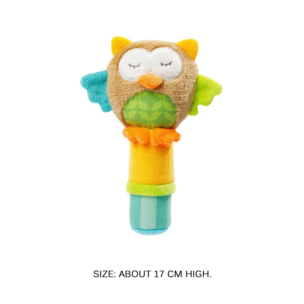 

1pcs Cute Design Cartoon Infant Toys Animal Handbells Developmental Toy Colorful Shaking Bell Kids Baby Rattle Toy