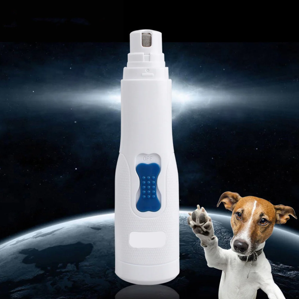 

Pet Nail Grinder Electric Pet Paw Nail Trimmer Clipper for Dog Puppy Cat Kitty Use Battery Included