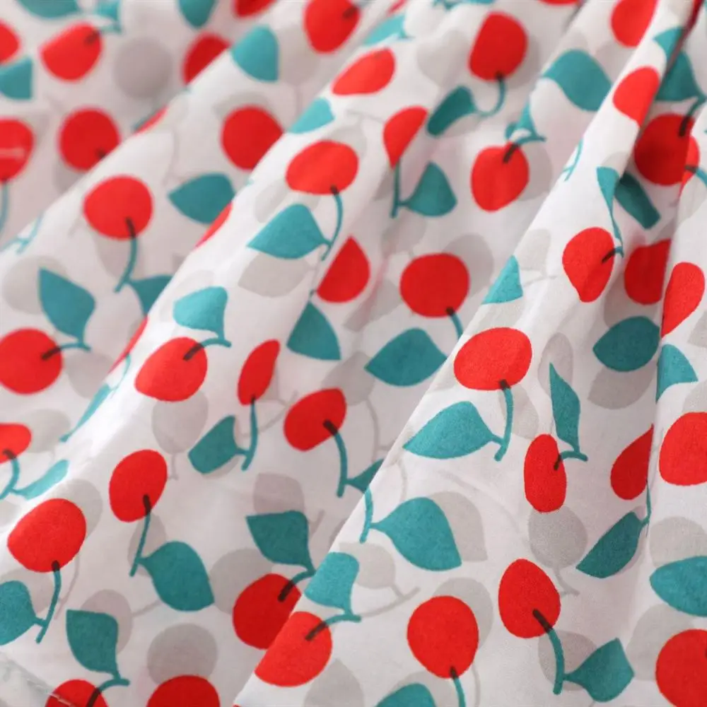 Детское платье без рукавов с вишней | Мать и ребенок