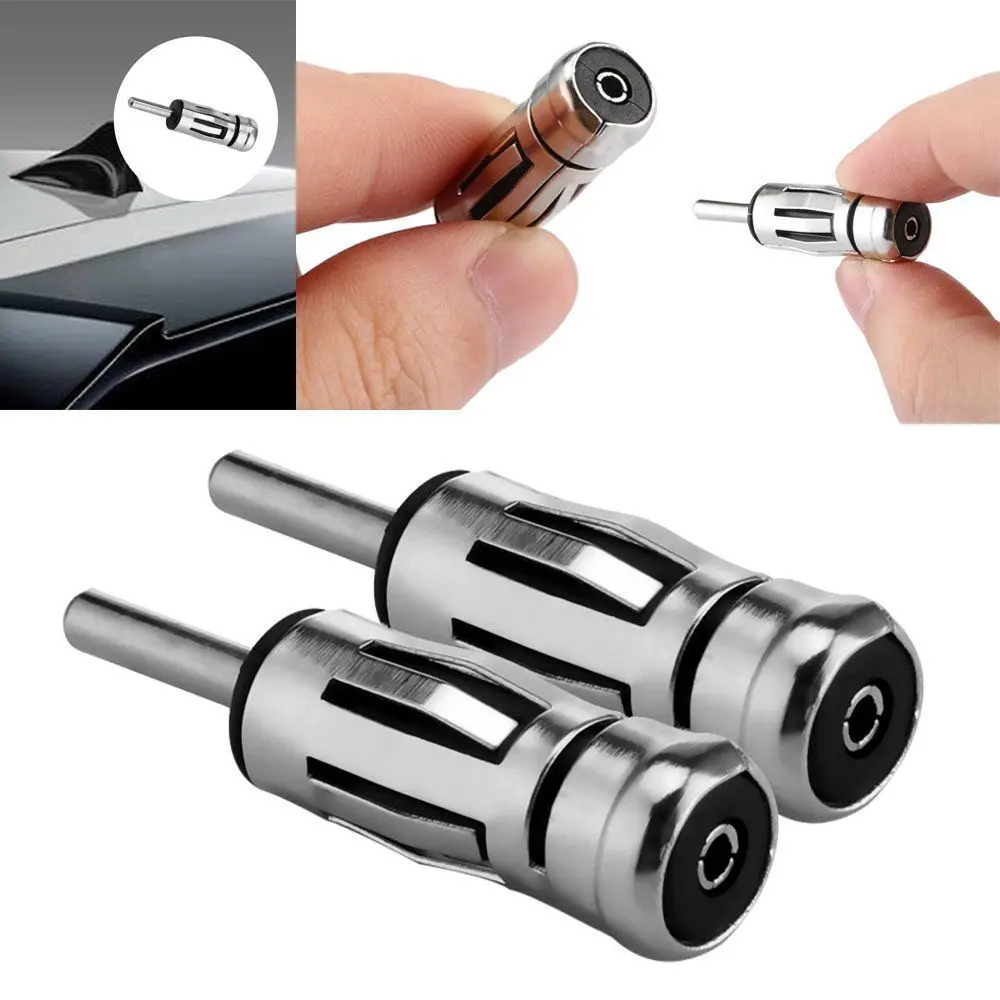 TiOODRE Car Radio Stereo Antenna Adaptor Alloy Vehicles ISO To Din Aerial Mast Connector Plug Stying Accessories | Автомобили и