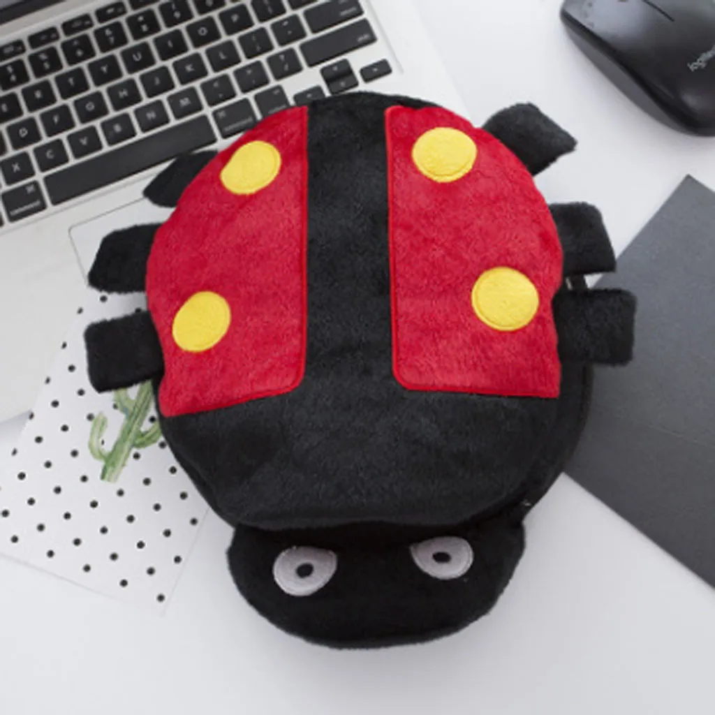 Модный USB грелка для рук коврик мыши милый нагревательный Черный Божья коровка