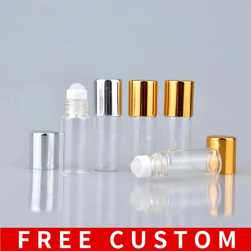 

Wholesale 2ML Mini Travel Glass Roll on Bottle For Essential Oils Perfume Bottle Empty Cosmetic Containers For Oil Sample