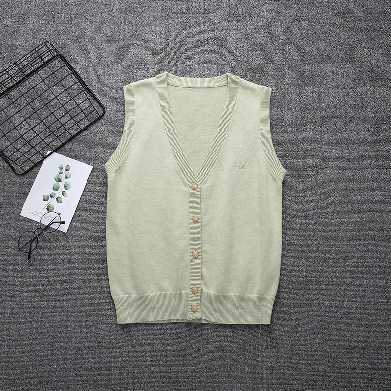 School Jk Uniform Sweater Vest Sleeveless Waistcoat For Girls Boys Cosplay Halloween Winter Anime 8 Colors Knitting Coat | Тематическая