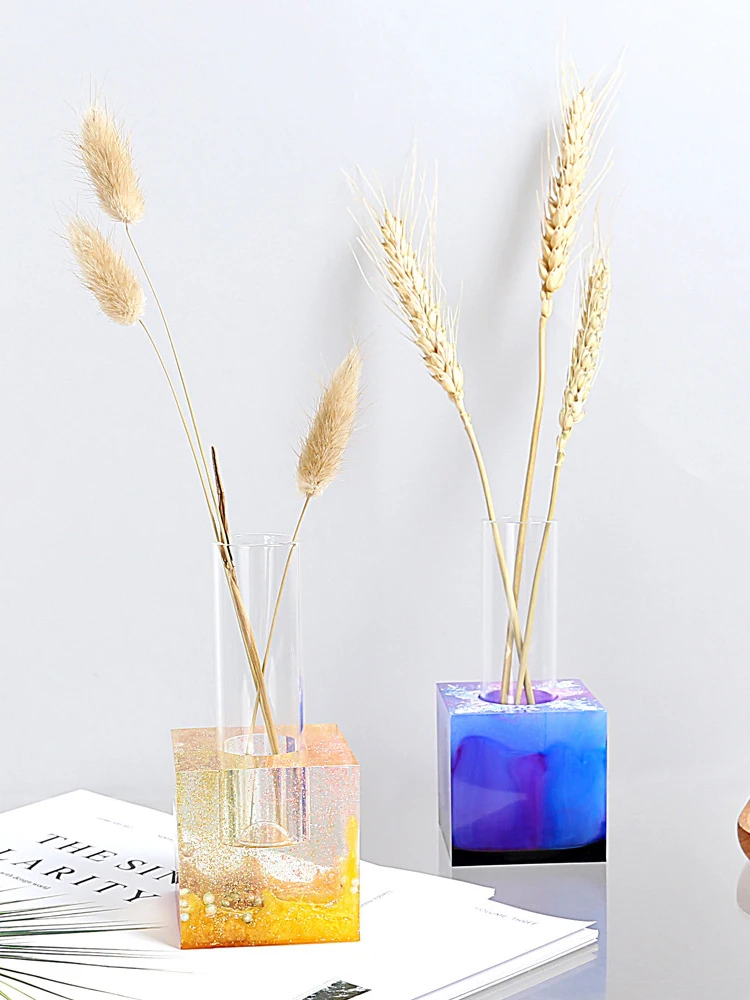 Водный завод стеклянная пробирка цветочный горшок гипсовый бетон Кристалл