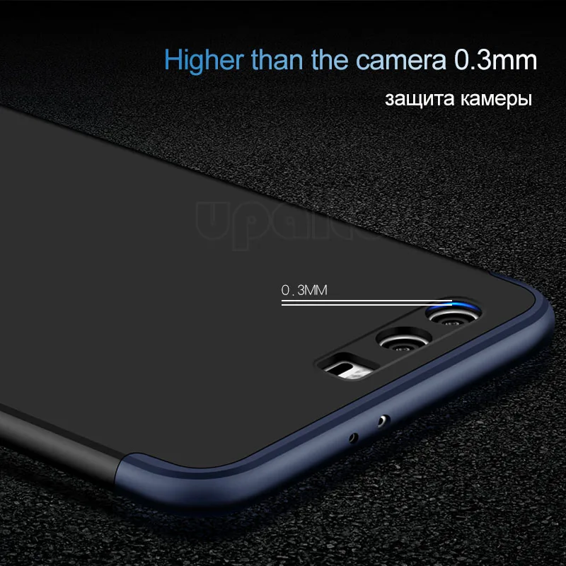 UPaitou 360 градусов полный Чехол красный чехол для huawei Honor 9 STF-L09 чехол Роскошный 3 в 1 Жесткие ПК-чехлы Чехол для Honor 9 чехол