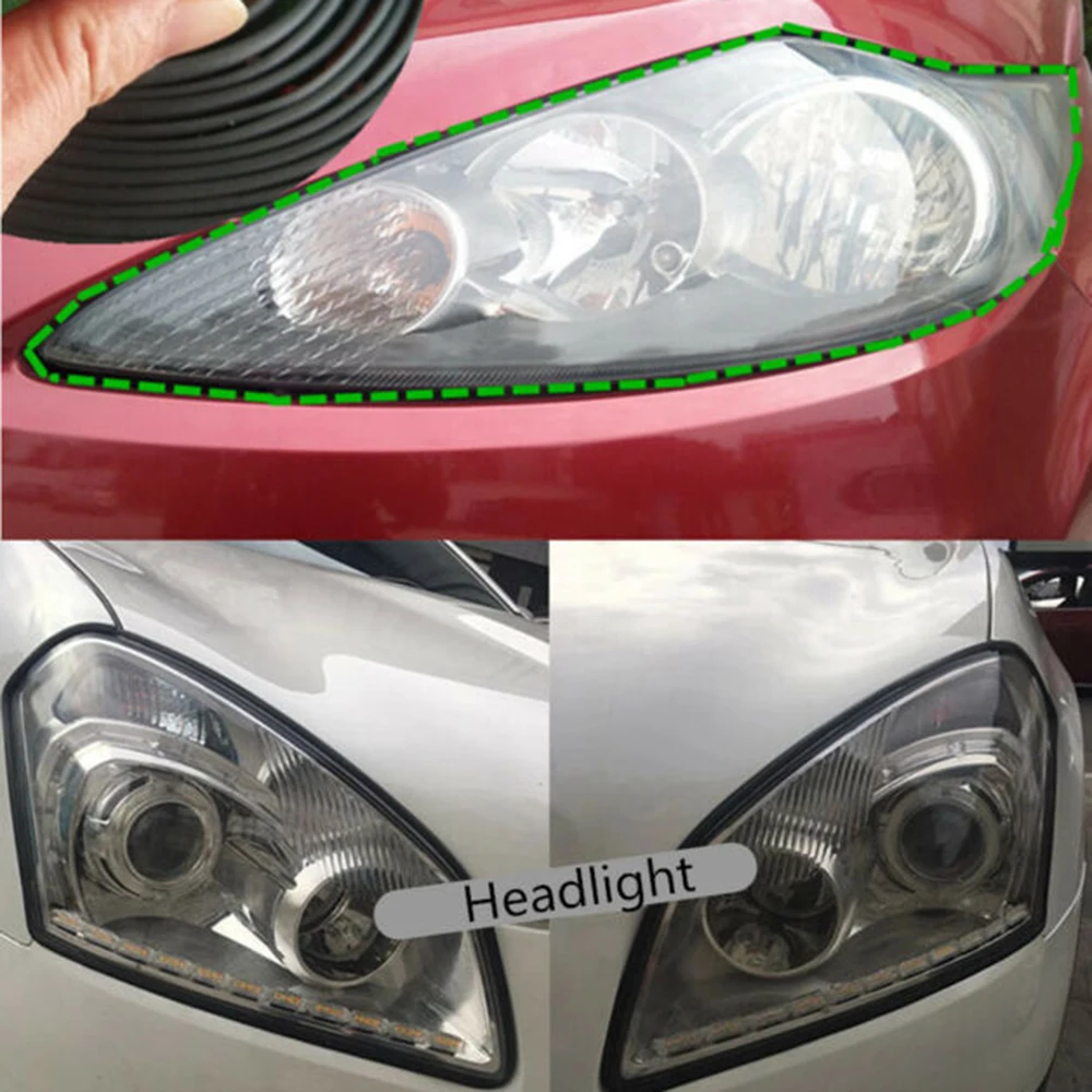 

Dustproof Sealing Strip Accessory Replacement 1pcs Car Headlight Bumper
