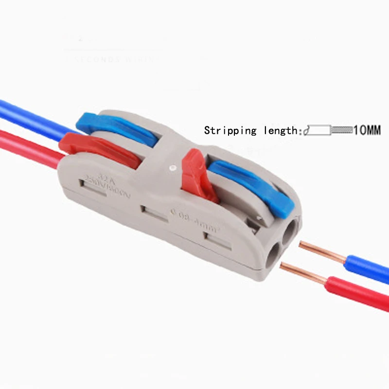 

5pcs/Lot SPL-42/62 Mini Fast Wire Connector Universal Wiring Cable Connector Push-in Conductor Terminal Block DIY YOU tool