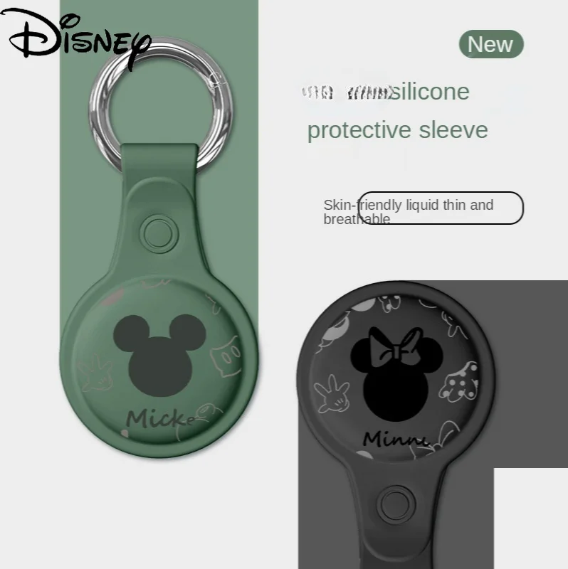 

Disney Mickey Minnie is suitable for AirTag anti-lost device iphone collar positioning tracker key tag buckle hanging silicone