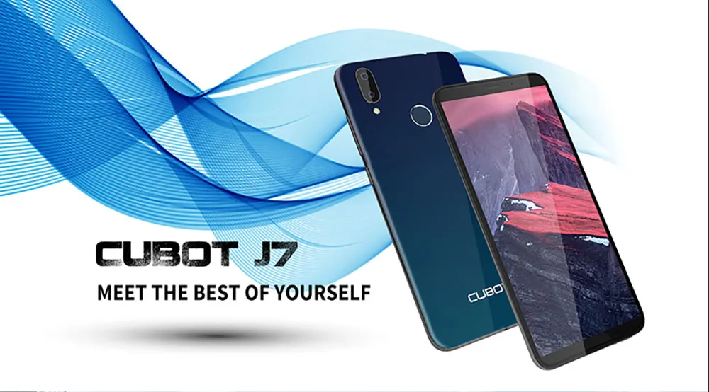 Cubot J7 5," 18:9 экран Android 9,0 пирог смартфон MT6580 четырехъядерный 2800 мАч распознавание лица отпечатков пальцев две sim-карты мобильный телефон