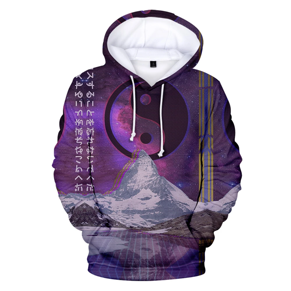 

3D толстовки Vaporwave для мужчин и женщин, Новое поступление, модный трендовый принт в стиле Харадзюку, спортивные костюмы Vaporwave, 3D Толстовка с ка...