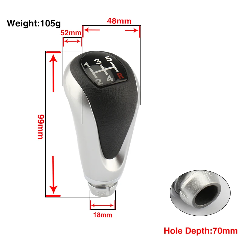 Абсолютно новый 5 скоростей ручной автомобильный редуктор Ручки Рычаг