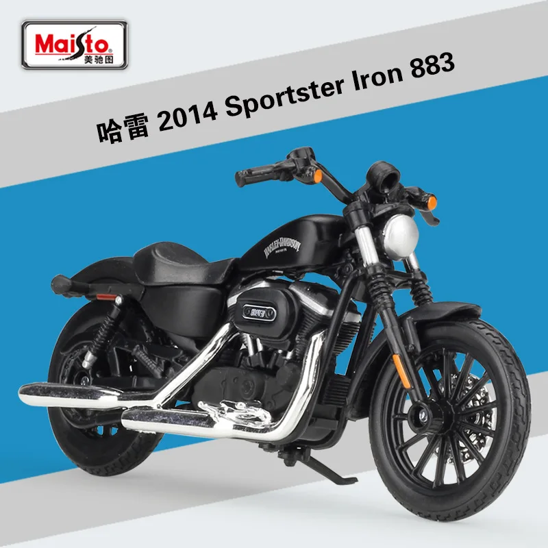Модель мотоцикла Maisto 1:18 2014 Sportster Iron 883 из сплава под давлением| |