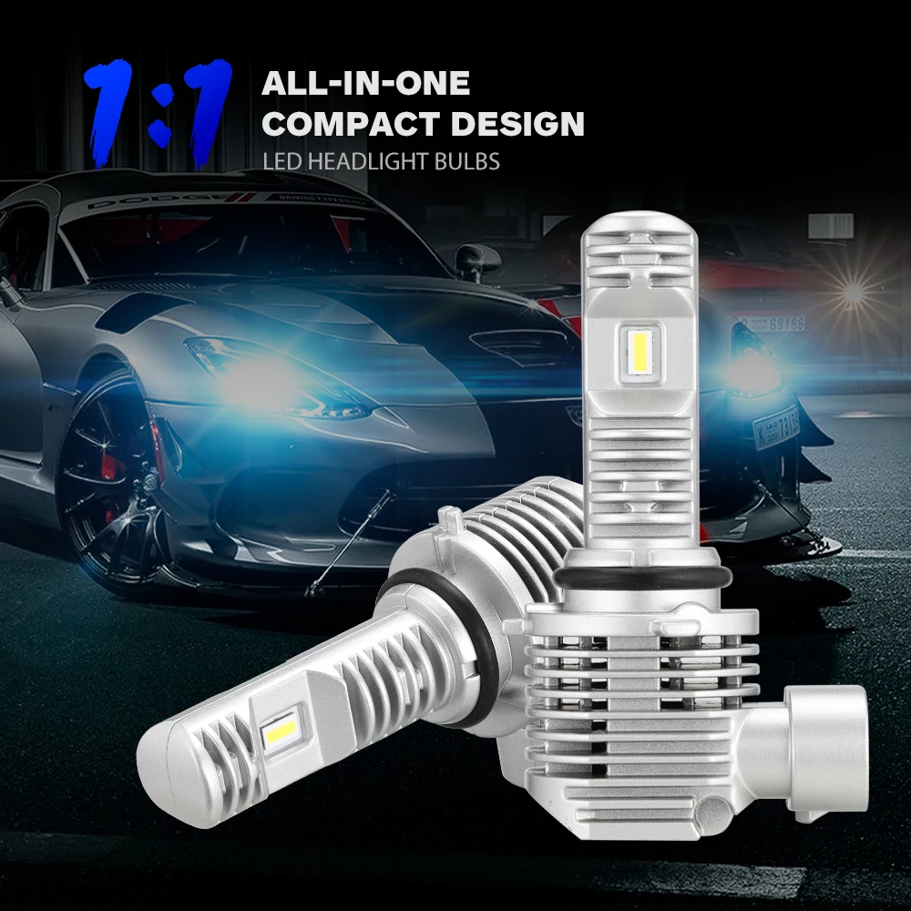 NOVSIGHT H7 светодиодный фонарь для автомобиля H4 12 В 9005 9006 HB3 HB4 Turbo H11 6000 К Белый para auto 2020