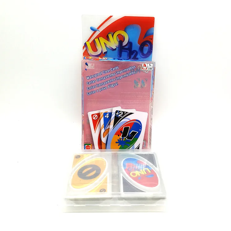 Mattel Games UNO карточная игра творческая прозрачная пластиковая игральная карта