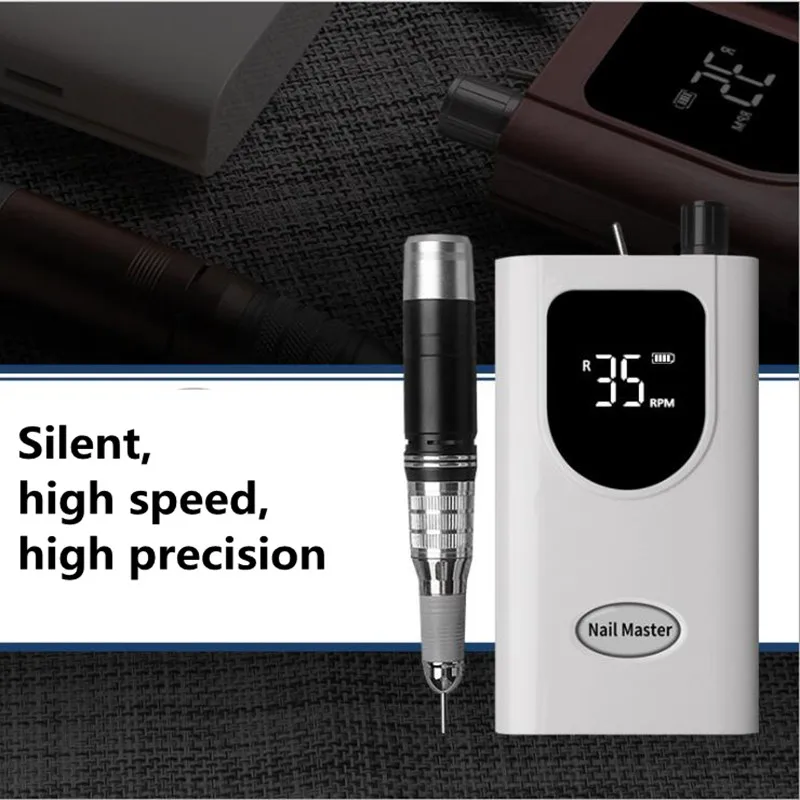 80 Вт 350000 об/мин Портативный электрический сверлильный станок для ногтей