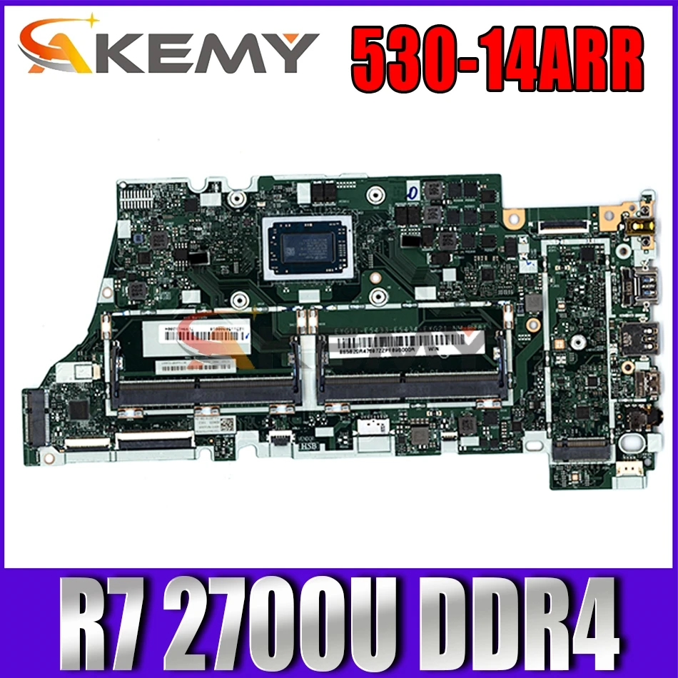 

NM-B781 для Lenovo Yoga 530-14ARR / Flex 6-14ARR материнская плата для ноутбука с процессором R7 2700U DDR4 100% полностью протестирована