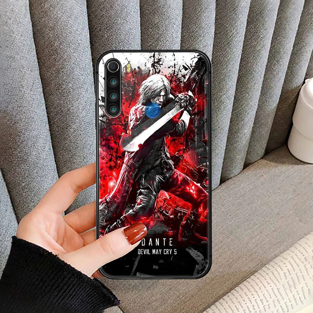 

Devil May Game Cry Phone Case Cover For XIAOMI Redmi Note 3 4 4X 5 6 7 8 9 Pro T S Max black Waterproof Pretty Funda Painting