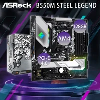 socket am4 asrock b550m steel legend motherboard support 3600 3500x amd ryzen pci e 4 0 gaming chai overlocking b550 placa m%c3%a3e