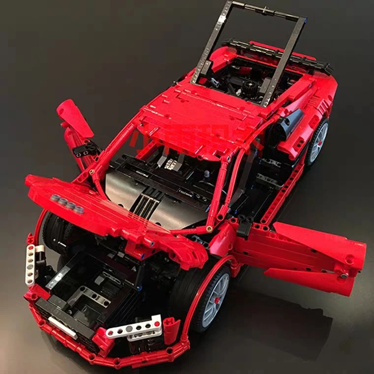 Серия MOC AUDI R8 Super Racing Car набор для моделирования строительные блоки кирпичи