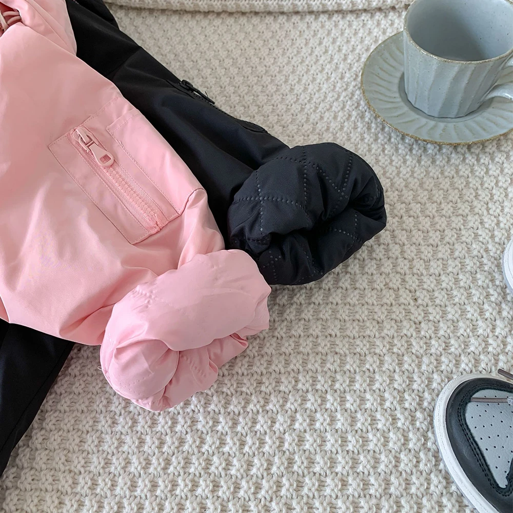 

2021 New Boys And Girls Coat Spring And Autumn Children's Clothes Trench Medium Length Zipper Coat Tooling Thickening Coat