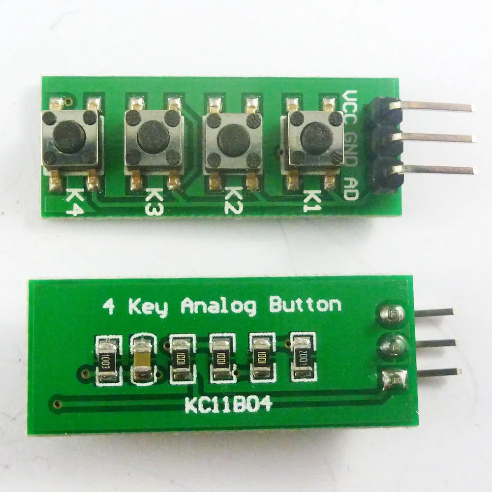KC11B04 * 5 шт. 3 в 4 кнопки клавиатуры AD Кнопка аналогового выхода для Arduino nano uno raspberry pi