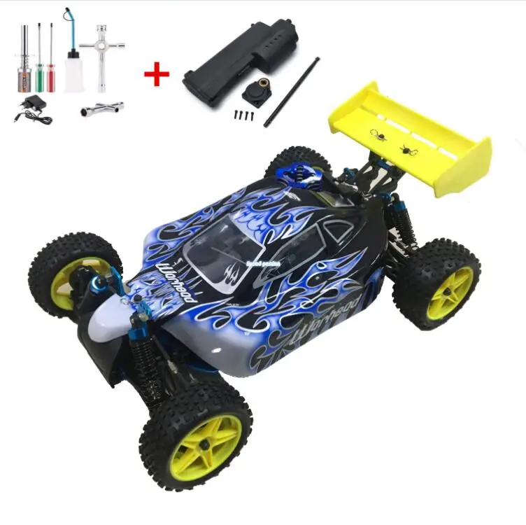 Фиолетовый HSP RC автомобиль 1:10 масштаб 4wd RC игрушки две скорости внедорожный Багги Nitro газ мощность 94106 Warhead высокая скорость хобби Дистанционное управление автомобиль - Цвет: Фиолетовый