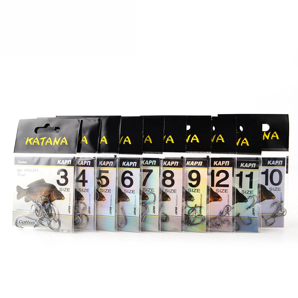 Рыболовные крючки FISH KING из углеродистой стали ISEAMA 50 шт./лот с кольцом 3-12 # колючий