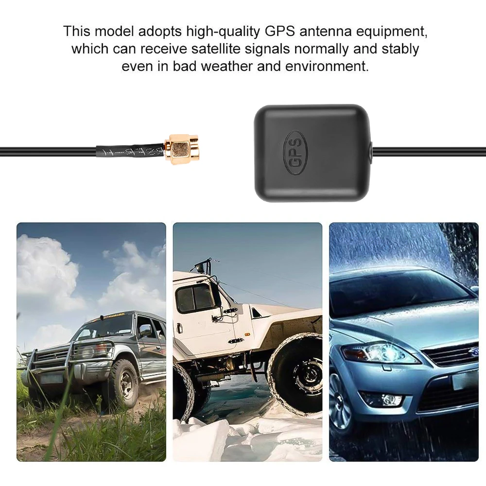 kebidumei GPS Active Remote Antenna Aerial Connector 3 meter Car Auto Mini receiver Navigation SMA | Электроника
