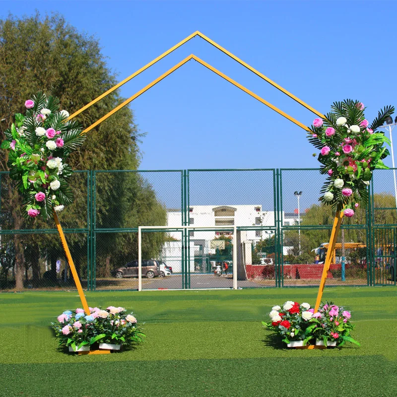 2.5M Wedding Arch Frame Iron Background Birthday Party DIY Stage Outdoor Lawn Flower Decoration |