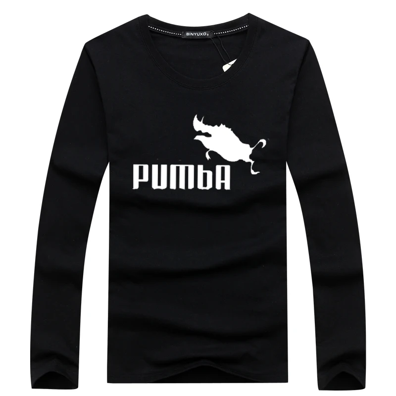 Забавная футболка милые футболки с длинным рукавом мужские хлопковые топы