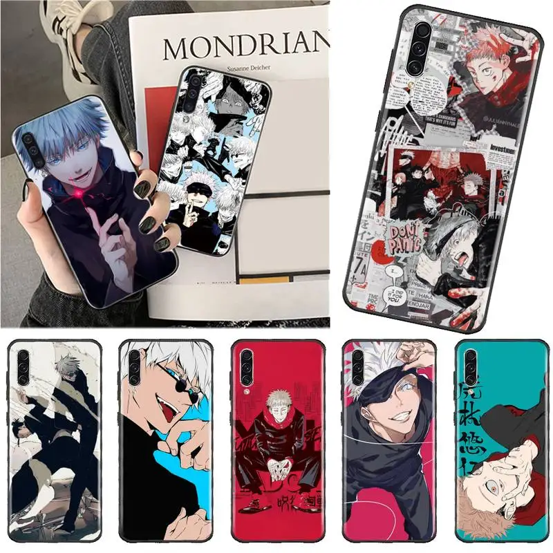 

Anime Cartoon Jujutsu Kaisen Phone Case For Samsung A40 A50 A51 A71 A20E A20S S8 S9 S10 S20 Plus note 20 ultra 4G 5G