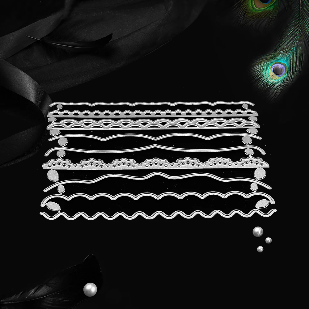 Волнистый кружевной металлический резчик из углеродистой стали волновой