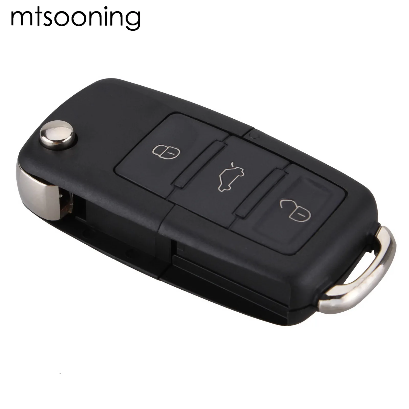 

Складной автомобильный пульт дистанционного управления с 3 кнопками, чехол для Volkswagen Golf Mk6 Tiguan Polo Skoda Octavia