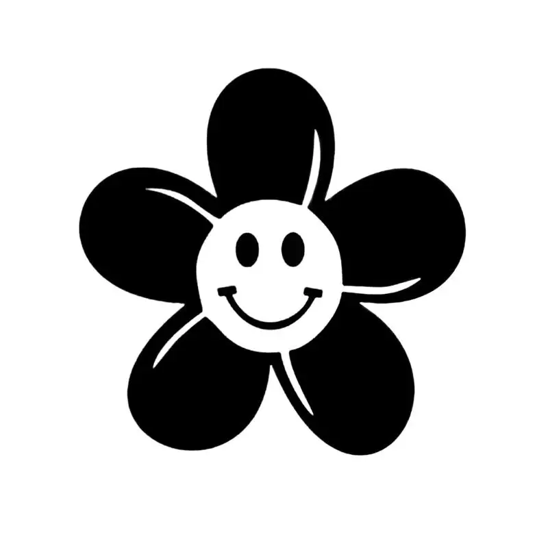 

Cute black and white plant pattern vinyl car sticker for car motorcycle laptop