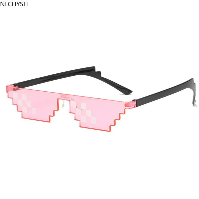 Солнцезащитные очки игрушка-розыгрыш хулиганская жизнь мозаичные полоски