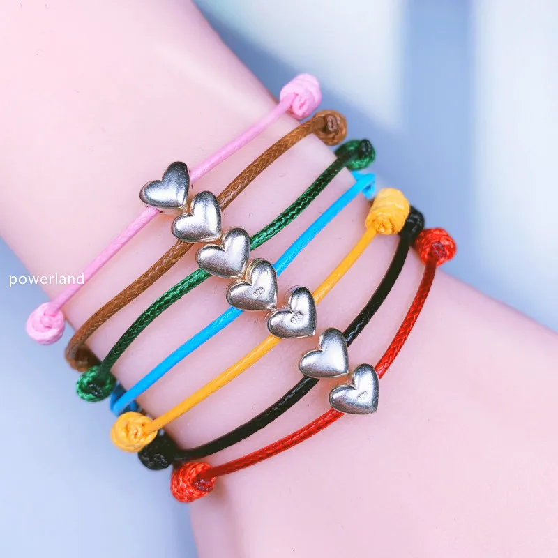 Женский браслет из серебра 925 пробы с сердцем на удачу | Украшения и аксессуары