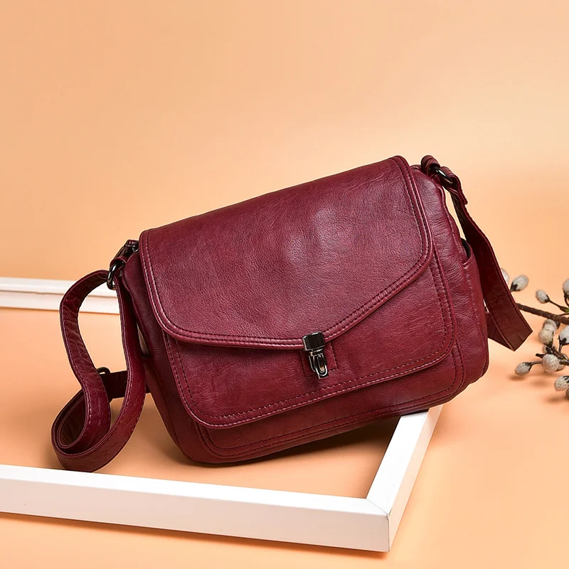 

Fashion Women Leather Bags High Quality Luxury Ladies Shoulder Bags Ladies Designer Women Crossbody Messenger Bags for Female