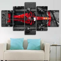 no framed canvas 5 pcs charles n f1 ferrari sports car wall art posters pictures hd paintings home decor living room decoration
