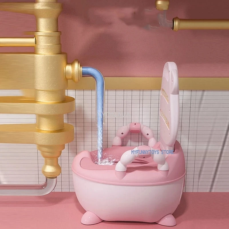 Orinal port&aacute;til multifunci&oacute;n para beb&eacute;, asiento de inodoro para coche, olla de entrenamiento para ni&ntilde;o y ni&ntilde;a-4