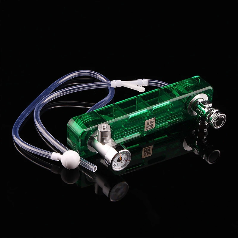 Diy Co2 Diffuser D501 Kit Planted Aquarium Needle Valve Pressure Gauge Generator Green | Дом и сад