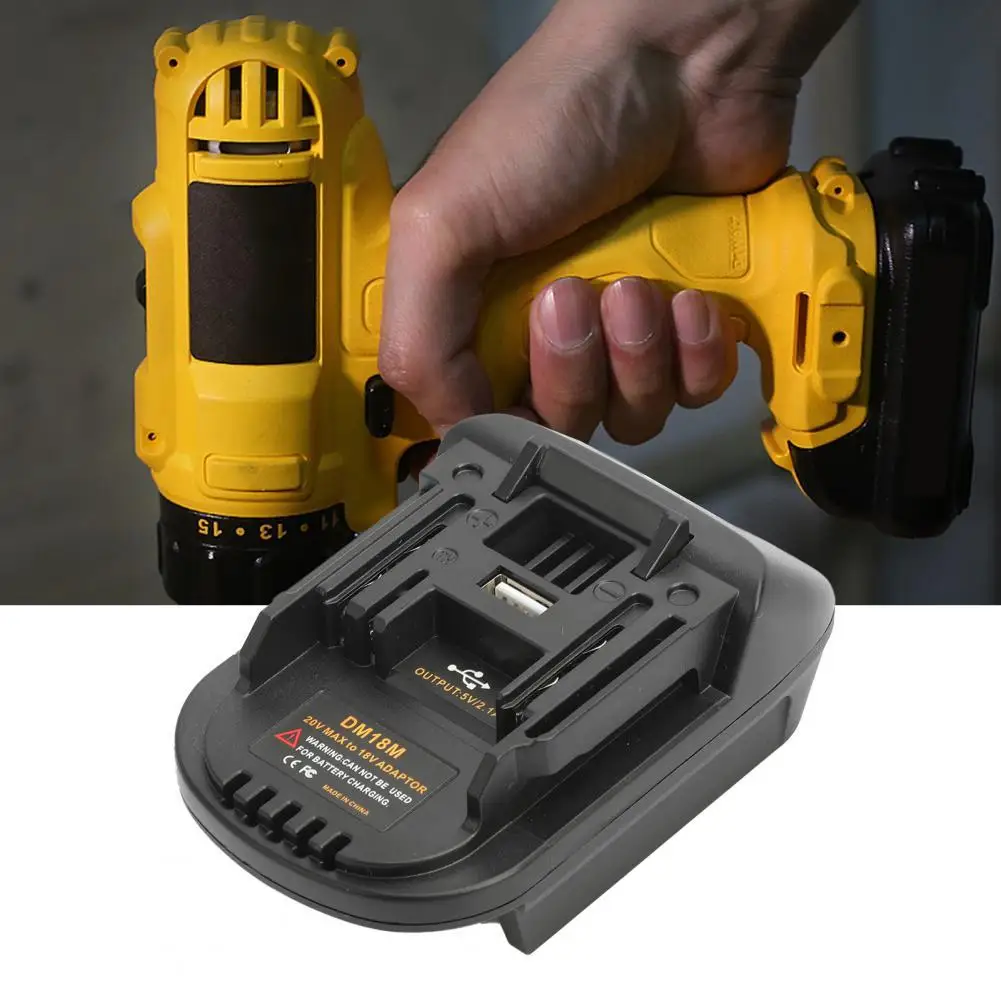

Serviceable Battery Convert Connector Compatible Safe to Use Long Service Life Practical 20V to 18V Battery Adapter