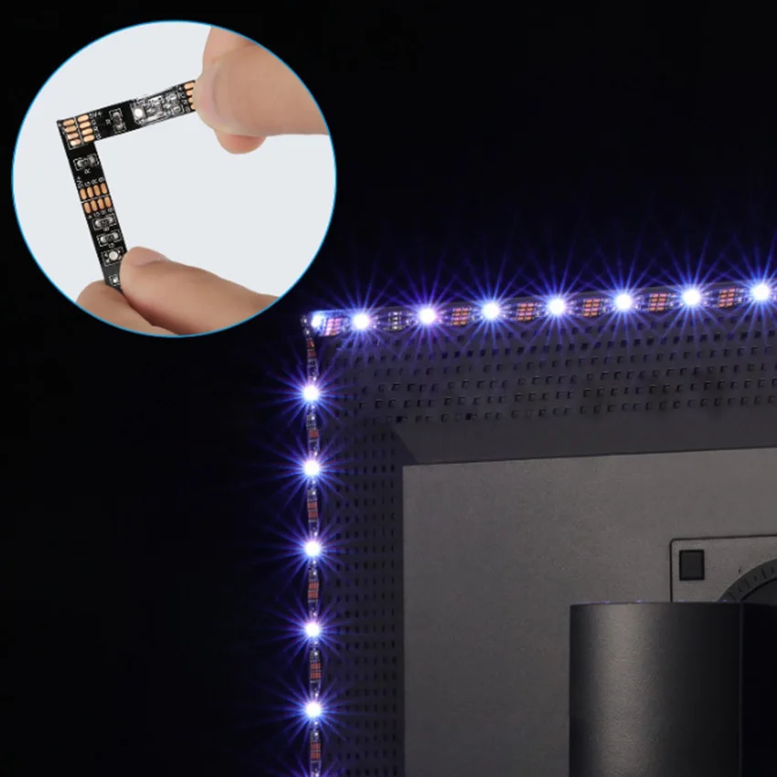 DC 5 В USB светодиодный с 5050 водонепроницаемый RGB светодиодный светильник 1 м 2 м 3 м RF 24 ключ дистанционного управления подходит для ТВ скейтборд велосипед ligh