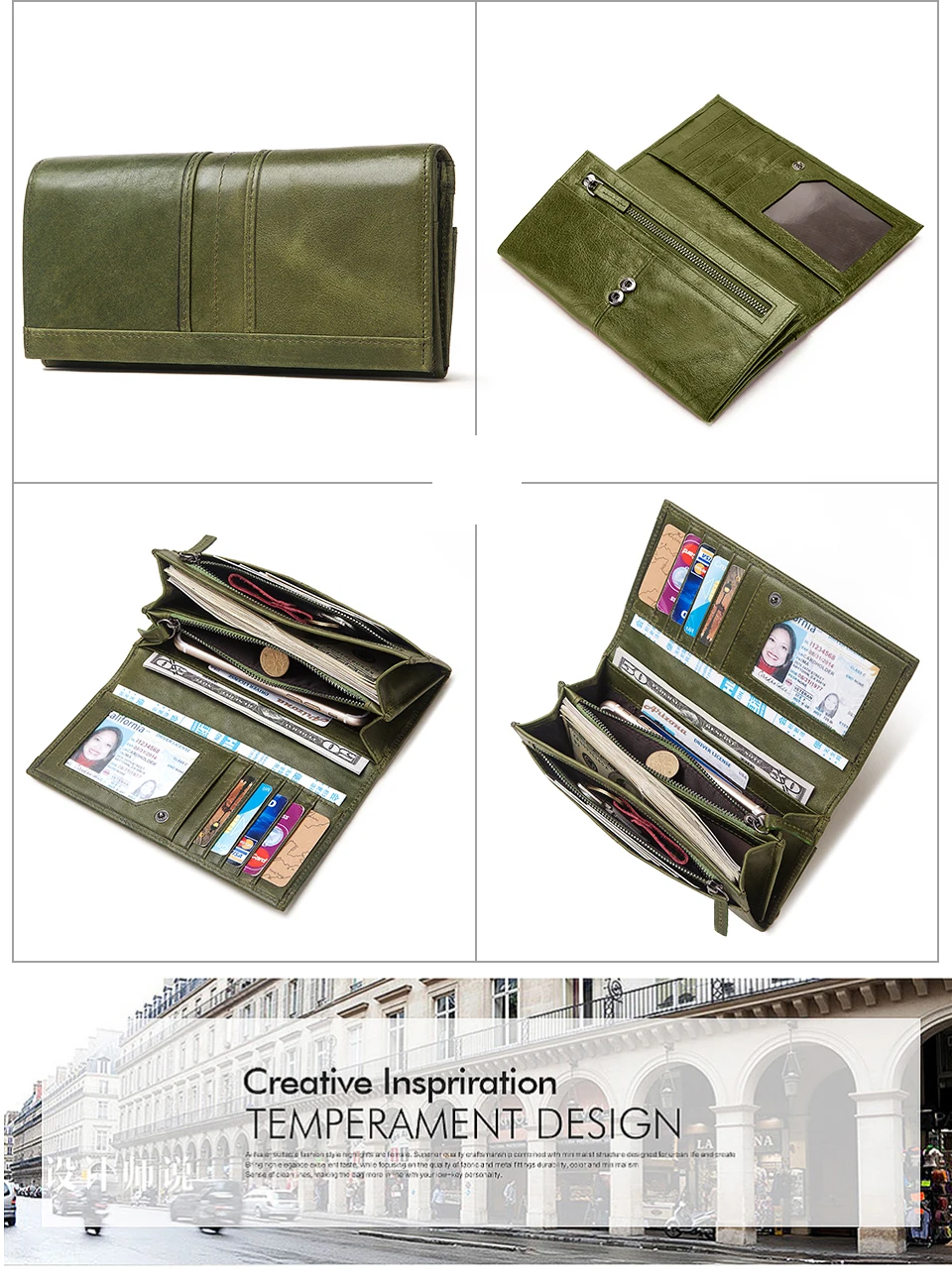 GZCZ Rfid Модный женский кошелек Дамский кожаный кошелек для монет держатель для карт женские кошельки высокого качества клатч роскошный бренд сумка для денег