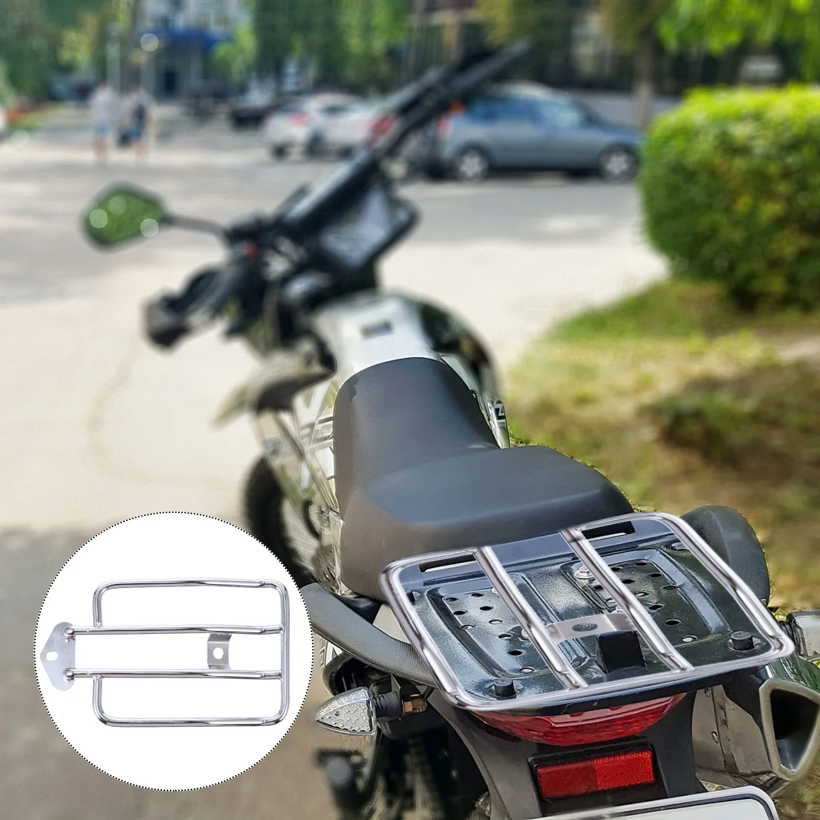 

Motorcycle Rear Seat Luggage Rack Metal Shelf Support Shelf Motorbike Supplies