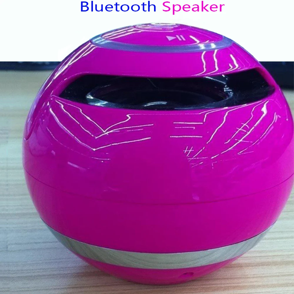 Сферический синий беспроводной bluetooth динамик громкая связь сабвуфер портативный