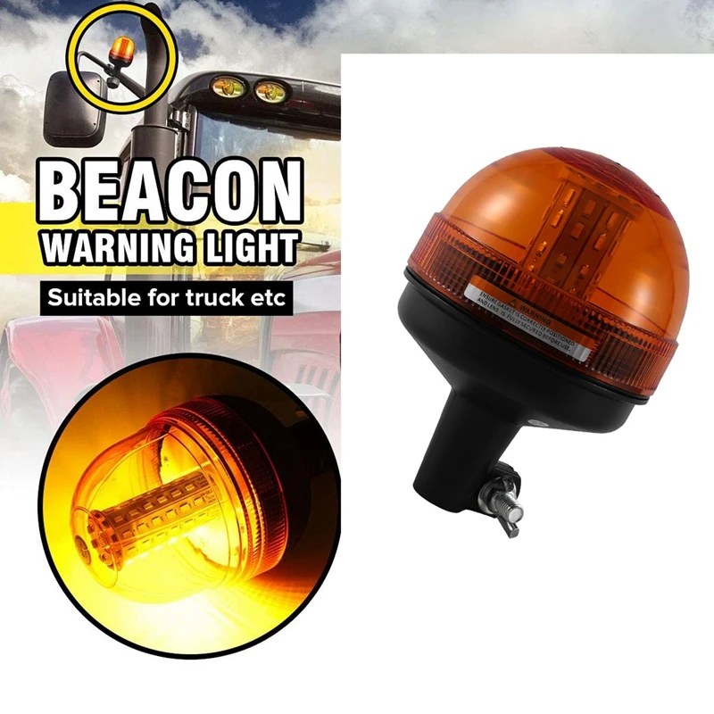 

LED Car Truck Strobe Light Warning Light Signal Lamp Rotating Flashing Emergency Amber Beacon for Tractor Trailer Boat