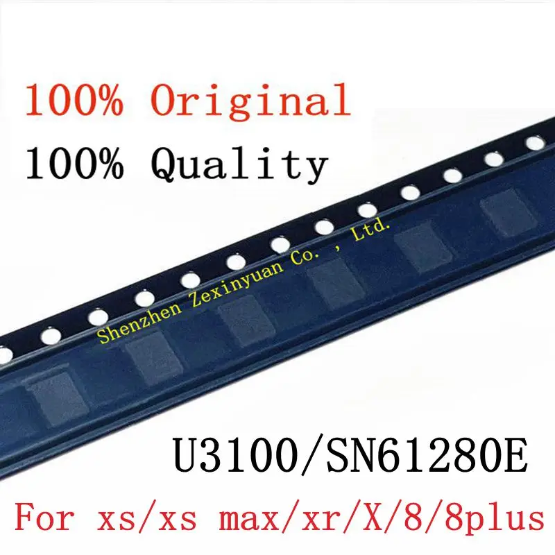 10 шт./лот 100% оригинальный U3100/SN61280E для iphone xs/xs max/xr/X/8/8plus источник питания